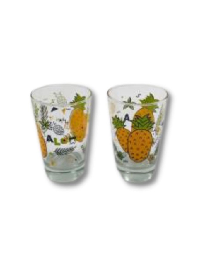 Comprar Encanta Vaso Decorado Anana 360 ml     48 Mayorista al Mejor Precio!