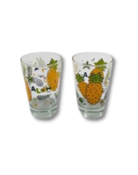 Comprar Encanta Vaso Decorado Anana 360 ml     48 Mayorista al Mejor Precio!