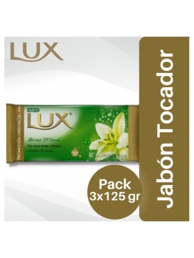 Comprar Jabón de Tocador Lux Brisa Floral 3x125 grs Mayorista al Mejor Precio!