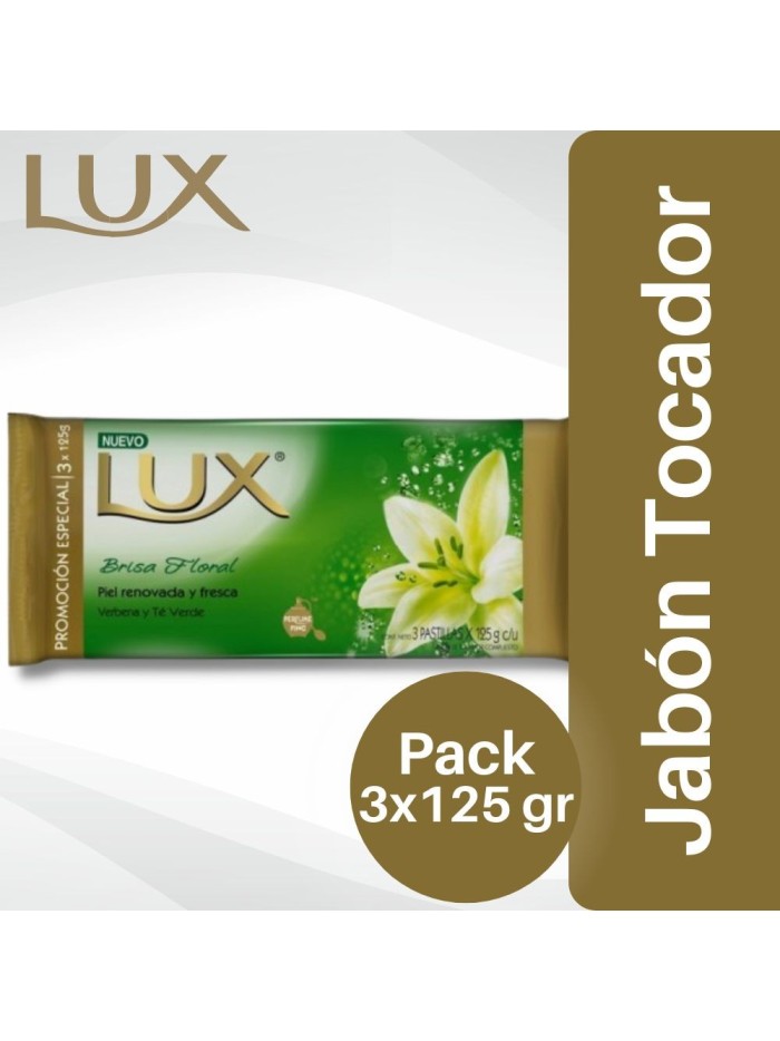 Comprar Jabón de Tocador Lux Brisa Floral 3x125 grs Mayorista al Mejor Precio!