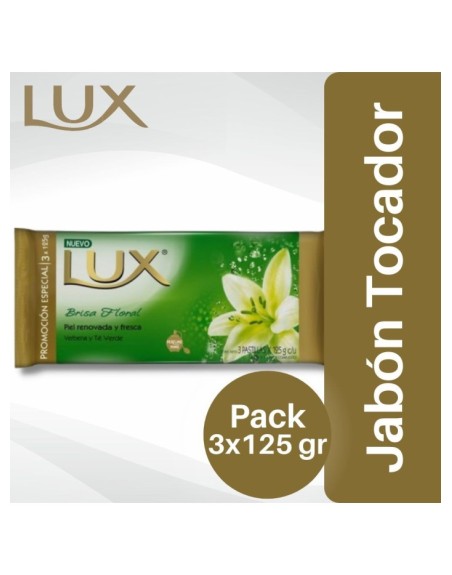 Comprar Jabón de Tocador Lux Brisa Floral 3x125 grs Mayorista al Mejor Precio!