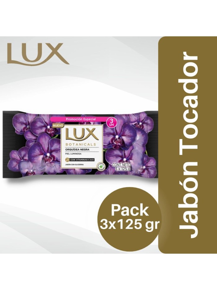 Comprar Jabón Lux Orquidea Negra 3x125 gr Mayorista al Mejor Precio!