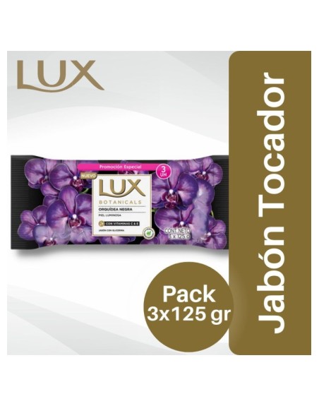 Comprar Jabón Lux Orquidea Negra 3x125 gr Mayorista al Mejor Precio!