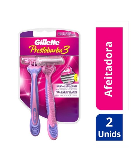 Comprar Prestobarba 3 Filos Femenina x 2 Blister Gillette Mayorista al Mejor Precio!