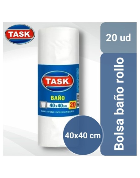 Comprar Task Bolsa P/Baño ROLLO34X38X20UN.BCA Mayorista al Mejor Precio!