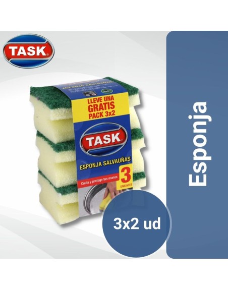 Comprar Task Fibra Esponja Salvauña 3x2 ud Mayorista al Mejor Precio!