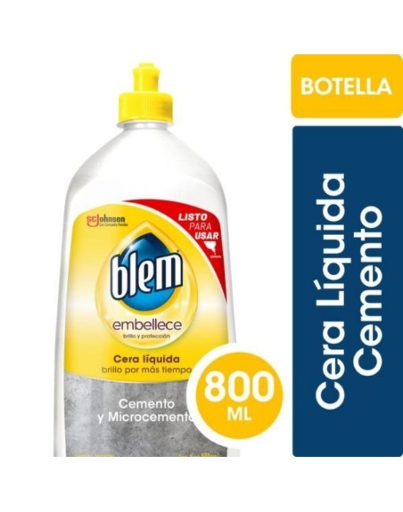 Comprar Blem Autobrillo Embellece Cemente Incoloro 800 ml Botella Mayorista al Mejor Precio!