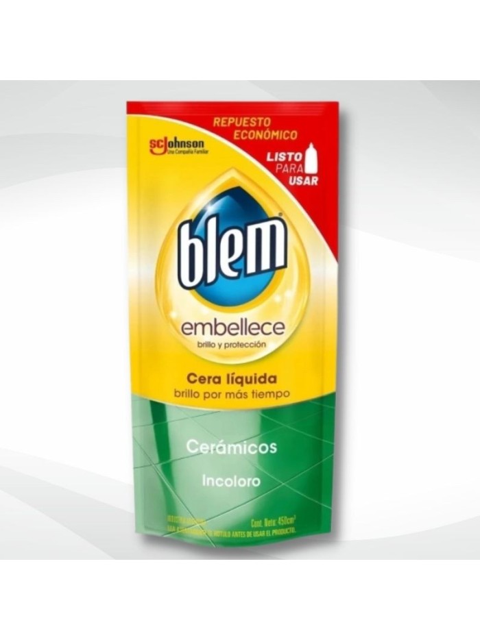 Comprar Blem Autobrillo Embellece Ceramicos Incoloro 450 ml Doypack Mayorista al Mejor Precio!