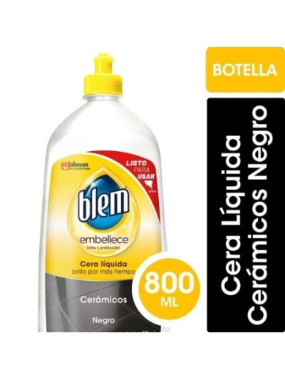 Comprar Blem Autobrillo Embellece Ceramicos Negro 800 ml Botella Mayorista al Mejor Precio!