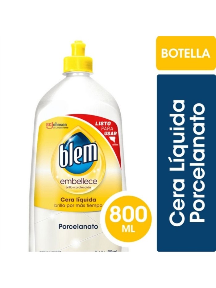 Comprar Blem Autobrillo Embellece Porcelanato Incoloro 800 ml Botella Mayorista al Mejor Precio!