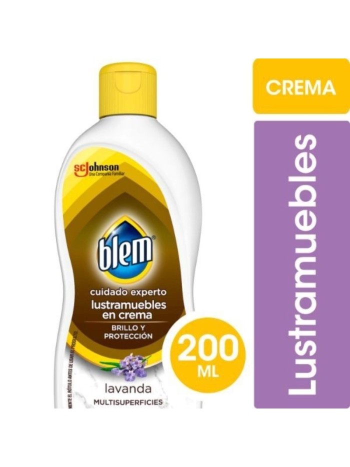 Comprar Blem Crema Lustramuebles Lavanda /Gran 200 ml Mayorista al Mejor Precio!