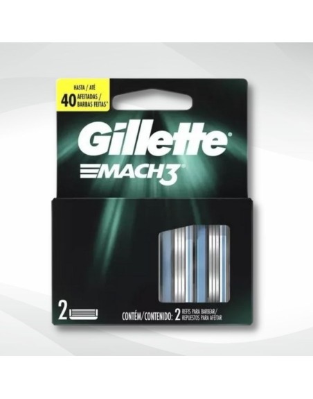 Comprar Cartucho Mach3 2 uds Gillette Mayorista al Mejor Precio!