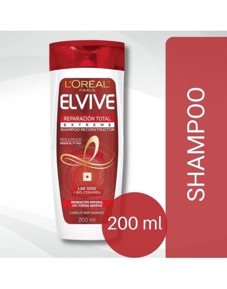 Comprar Elvive Shampoo Reparacion Total Extreme 200 ml Mayorista al Mejor Precio!