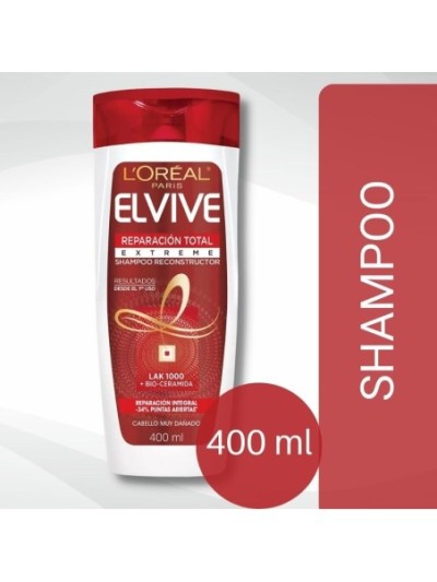 Comprar Elvive Shampoo Reparacion Total Extreme 400 ml Mayorista al Mejor Precio!