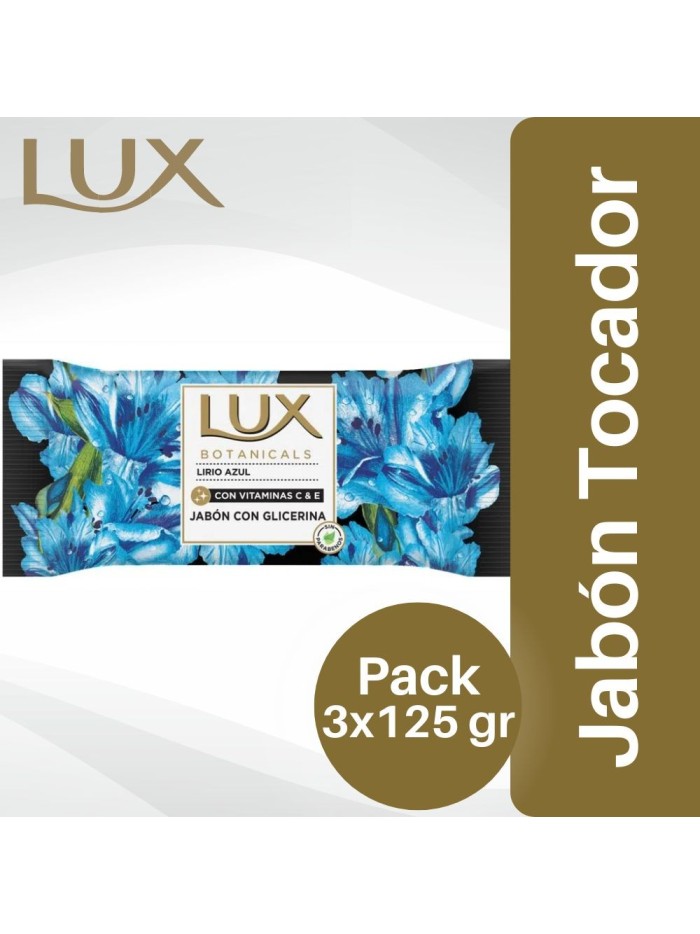 Comprar Jabon Con Glicerina Lux Lirio Azul 3x125 gr Mayorista al Mejor Precio!