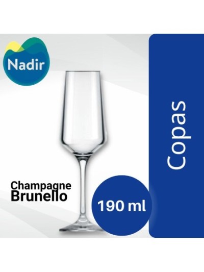 Comprar Nadir Copa Champagne Brunello 190 ml Mayorista al Mejor Precio!