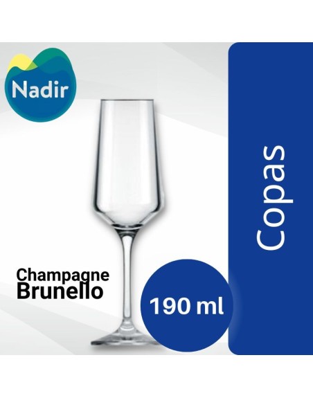 Comprar Nadir Copa Champagne Brunello 190 ml Mayorista al Mejor Precio!