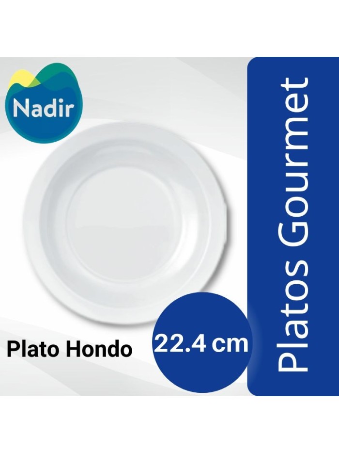 Comprar Nadir Plato Hondo Gourmet 22.4 cm Mayorista al Mejor Precio!