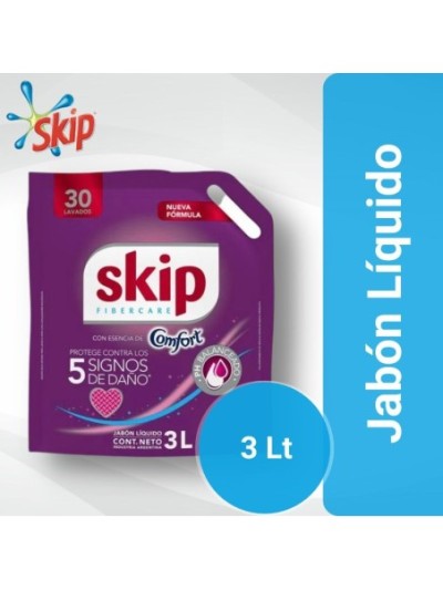 Comprar Skip Liquido Fibercare Esencia Comfort 3 Lt Doypack Mayorista al Mejor Precio!