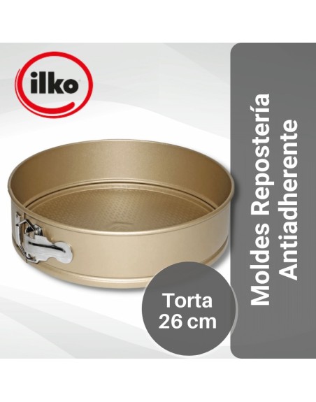 Comprar Ilko Molde Torta 26 cm Linea Gold Antiadherente Mayorista al Mejor Precio!