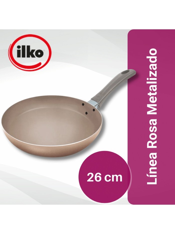 Comprar Ilko Sarten 26 cm Linea Rosa Metalizado Mayorista al Mejor Precio!