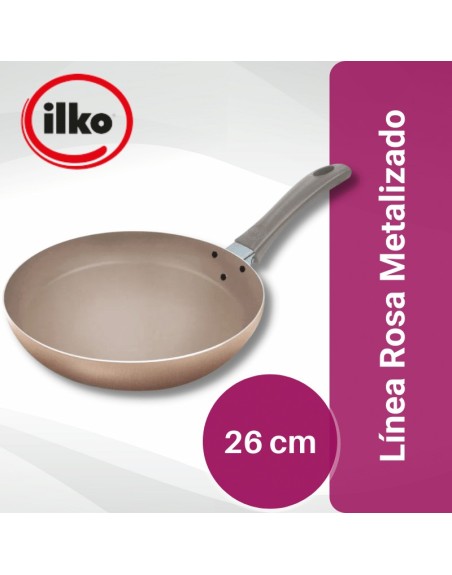 Comprar Ilko Sarten 26 cm Linea Rosa Metalizado Mayorista al Mejor Precio!