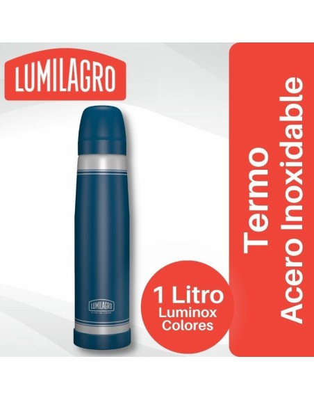 Comprar Termo Luminox Acero Inoxidable Azul Lumilagro Mayorista al Mejor Precio!