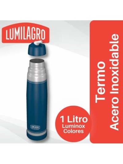 Comprar Termo Luminox Acero Inoxidable Azul Lumilagro Mayorista al Mejor Precio!