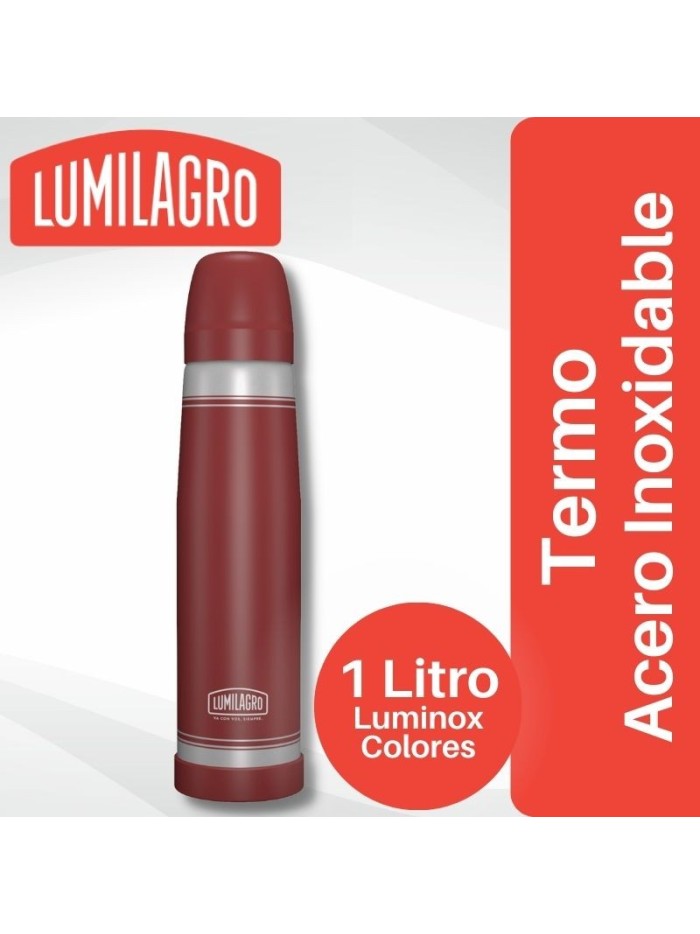 Comprar Termo Luminox Acero Inoxidable Bordo Lumilagro Mayorista al Mejor Precio!