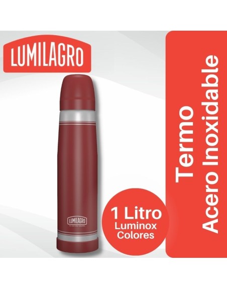 Comprar Termo Luminox Acero Inoxidable Bordo Lumilagro Mayorista al Mejor Precio!