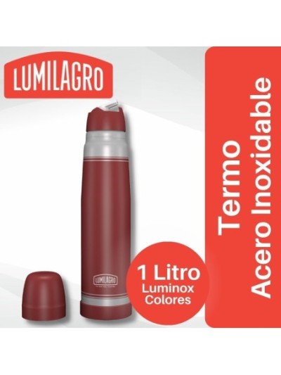 Comprar Termo Luminox Acero Inoxidable Bordo Lumilagro Mayorista al Mejor Precio!