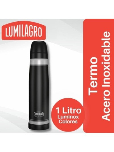Comprar Termo Luminox Acero Inoxidable Negro Lumilagro Mayorista al Mejor Precio!