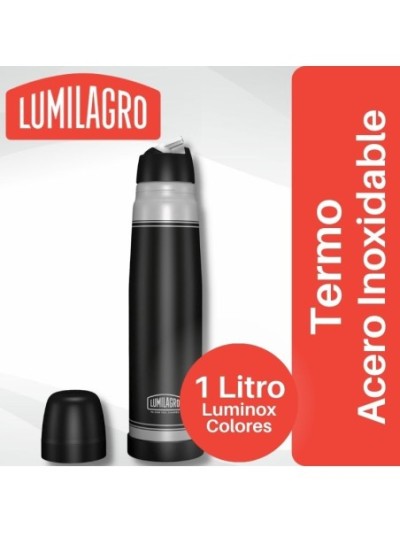 Comprar Termo Luminox Acero Inoxidable Negro Lumilagro Mayorista al Mejor Precio!