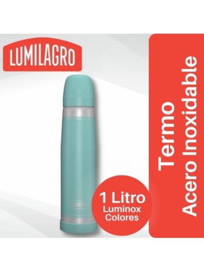 Comprar Termo Luminox Acero Inoxidable Verde Pastel Lumilagro Mayorista al Mejor Precio!
