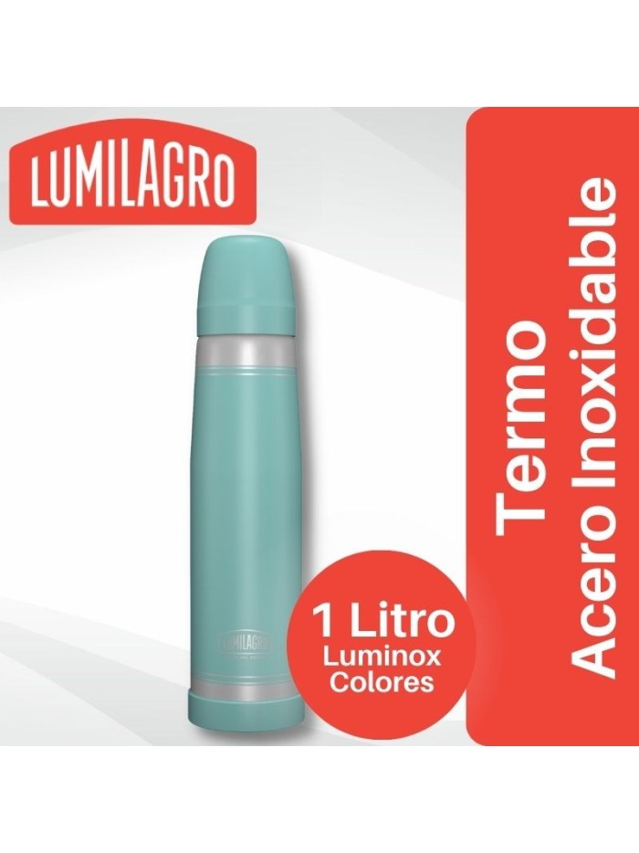 Comprar Termo Luminox Acero Inoxidable Verde Pastel Lumilagro Mayorista al Mejor Precio!