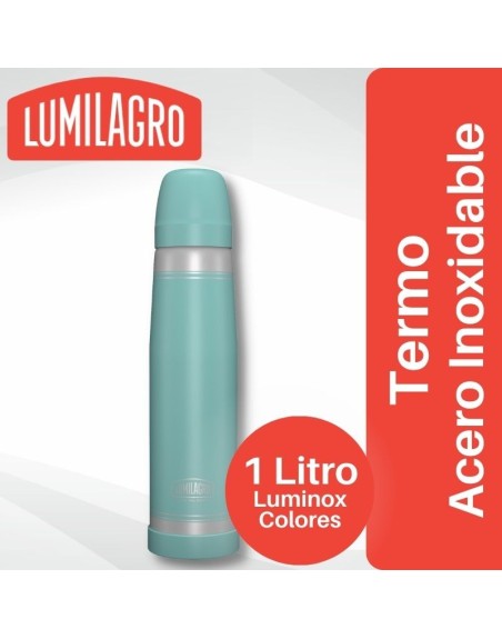 Comprar Termo Luminox Acero Inoxidable Verde Pastel Lumilagro Mayorista al Mejor Precio!