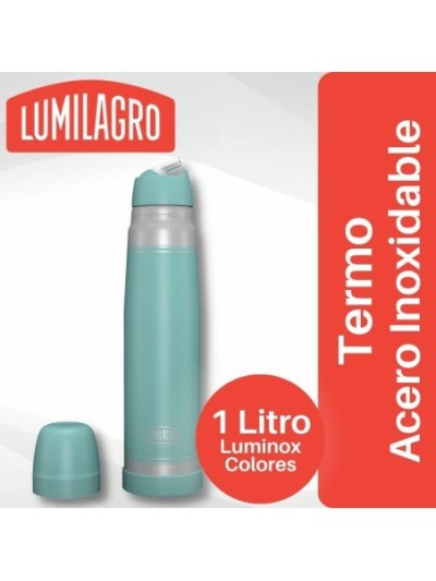 Comprar Termo Luminox Acero Inoxidable Verde Pastel Lumilagro Mayorista al Mejor Precio!