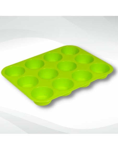 Comprar Walplo Molde Silicona Para Muffins x 12 Verde Mayorista al Mejor Precio!