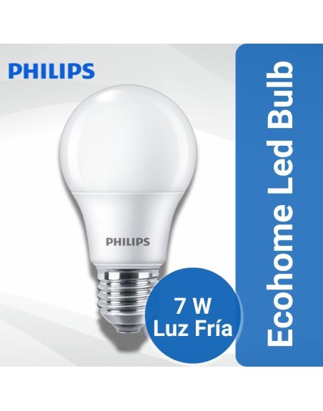 Comprar Lampara Ecohome Led Bulb 7W/ Fria Philips Mayorista al Mejor Precio!