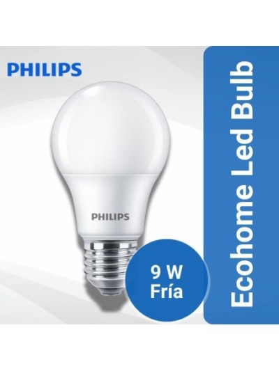 Lampara Ecohome Led Bulb  9W Luz fria Philips