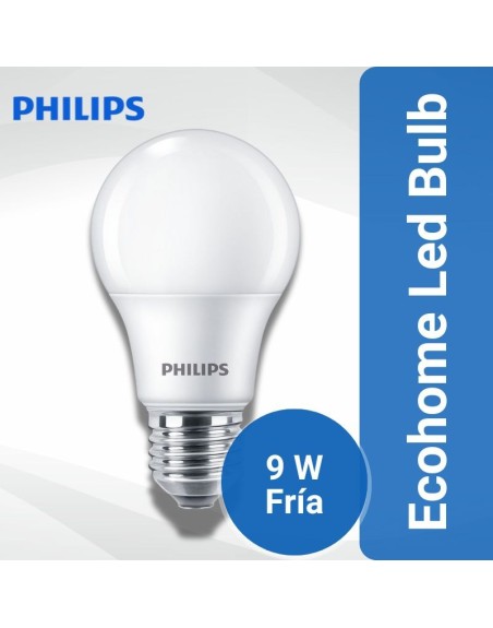 Lampara Ecohome Led Bulb  9W Luz fria Philips