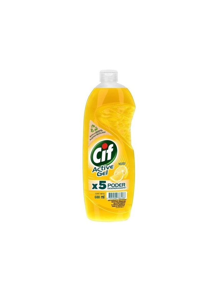 Comprar CIF Lavavajillas Active Gel Limon x 600 ml Mayorista al Mejor Precio!