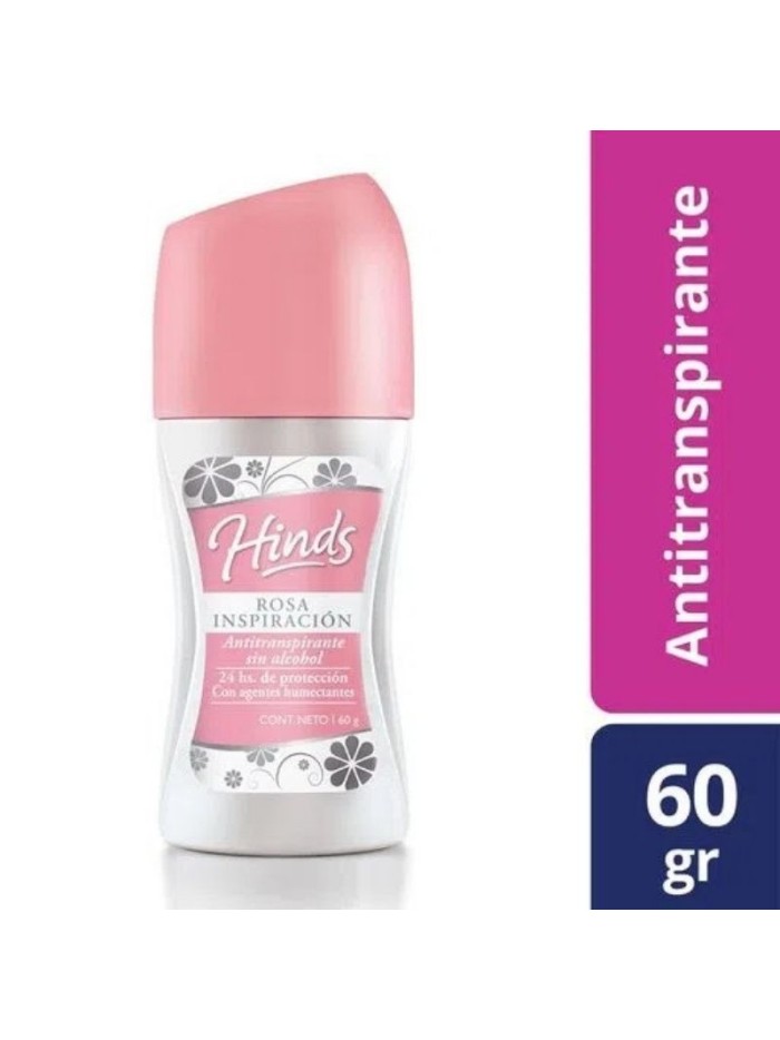 Comprar Hinds Roll-On Antitranspirante sin alcohol Rosa Inspiracion 60 gr Mayorista al Mejor Precio!