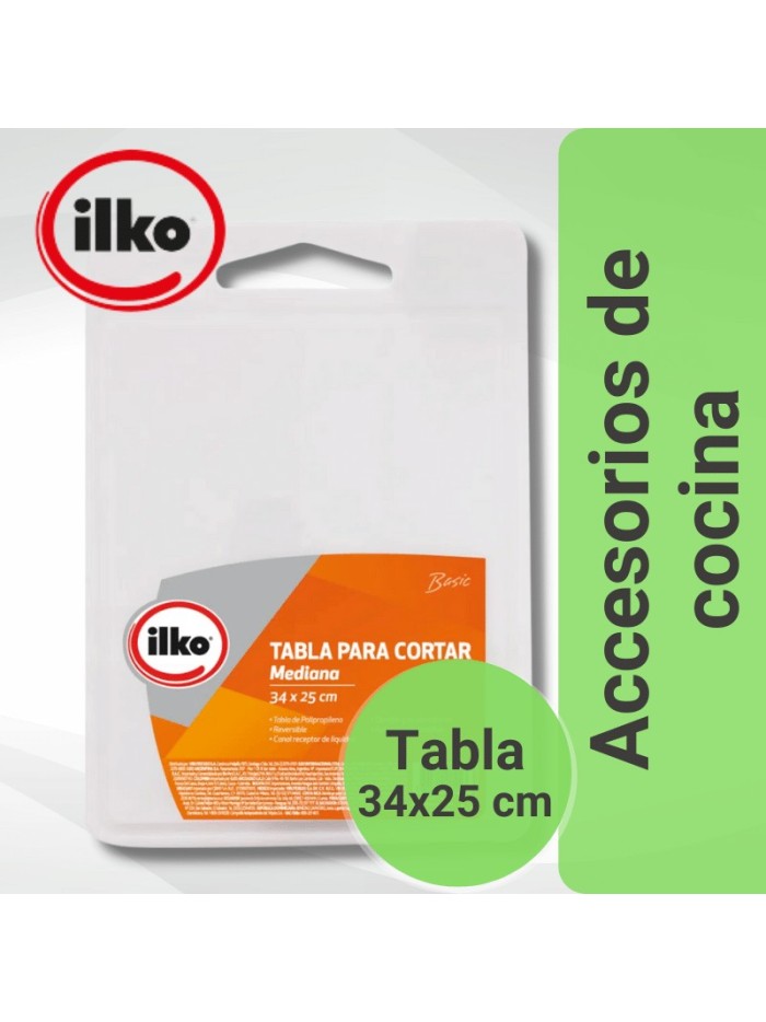 Comprar Ilko Tabla de Cortar Mediana 34x25 cm Mayorista al Mejor Precio!