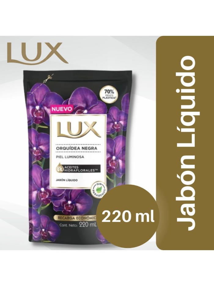 Comprar Jabón Líquido Lux Orquidea Negra 220 ml Repuesto Mayorista al Mejor Precio!