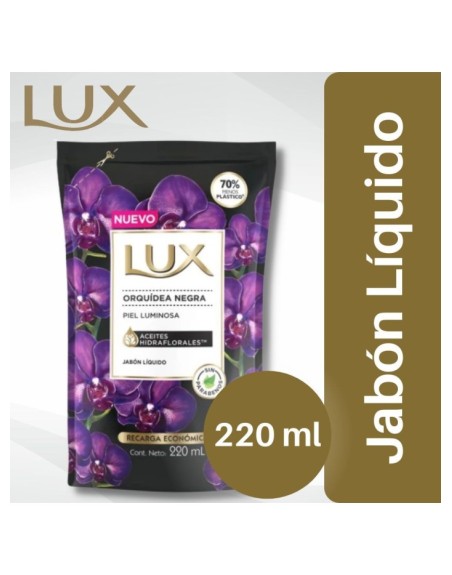 Comprar Jabón Líquido Lux Orquidea Negra 220 ml Repuesto Mayorista al Mejor Precio!