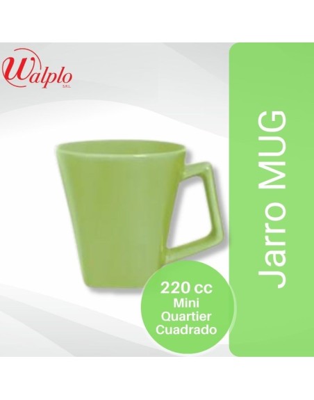 Comprar Jarro MUG 220CC MINI QUART.CUAD.Verde Mayorista al Mejor Precio!