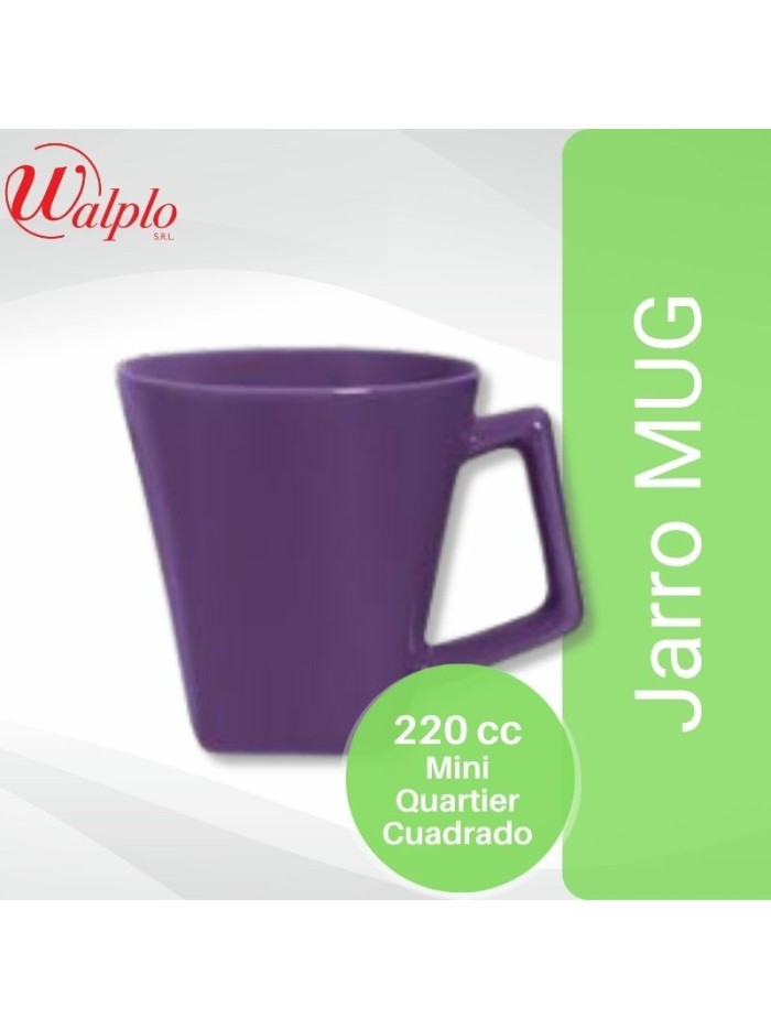 Comprar Jarro MUG 220CC MINI QUART.CUAD.VIOLE Mayorista al Mejor Precio!