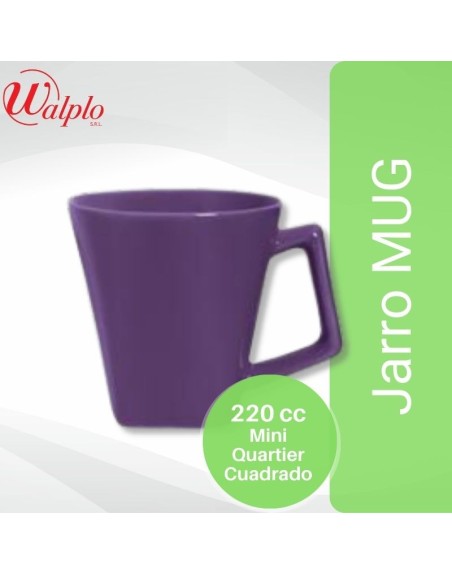 Comprar Jarro MUG 220CC MINI QUART.CUAD.VIOLE Mayorista al Mejor Precio!