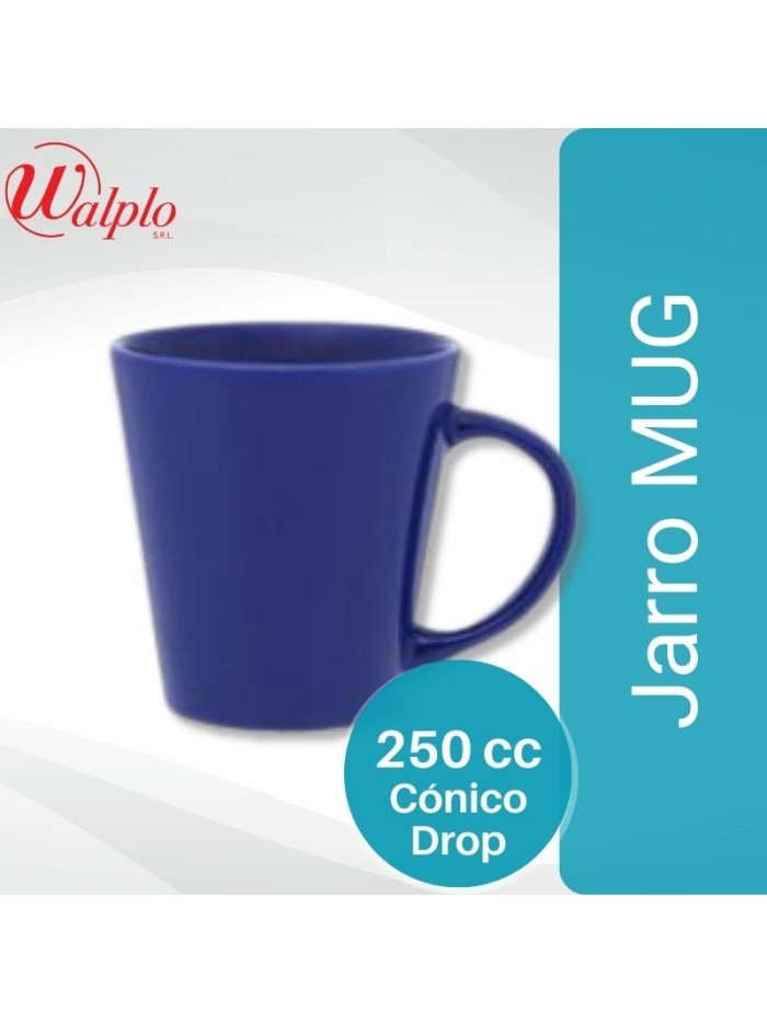 Comprar Jarro MUG 250CC Conico Drop Azul 0824 Mayorista al Mejor Precio!